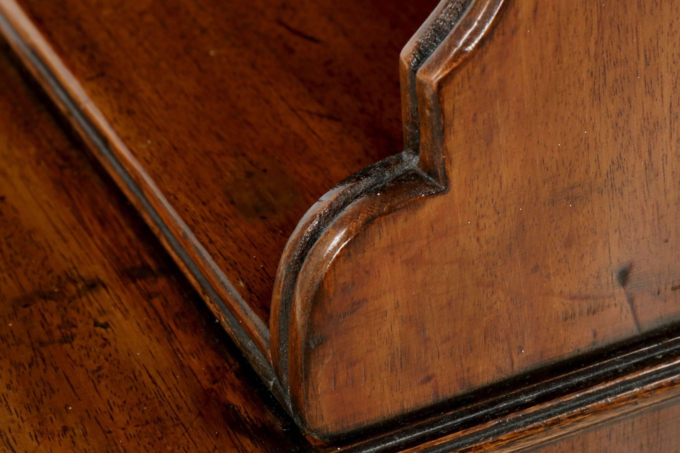 Petite English Regency Patinated Mahogany Antique Bookcase, 19th Century 2