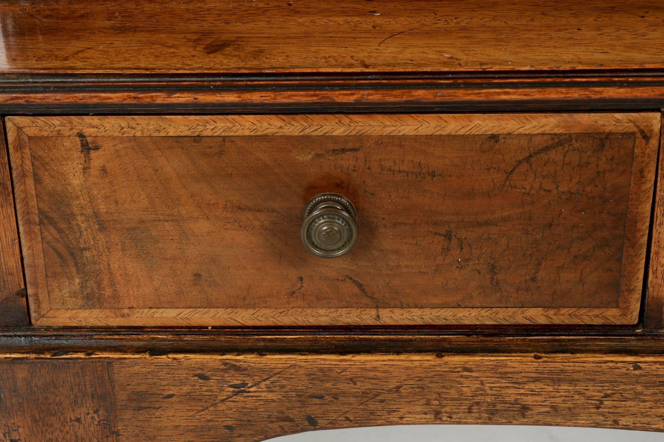 Petite English Regency Patinated Mahogany Antique Bookcase, 19th Century 4