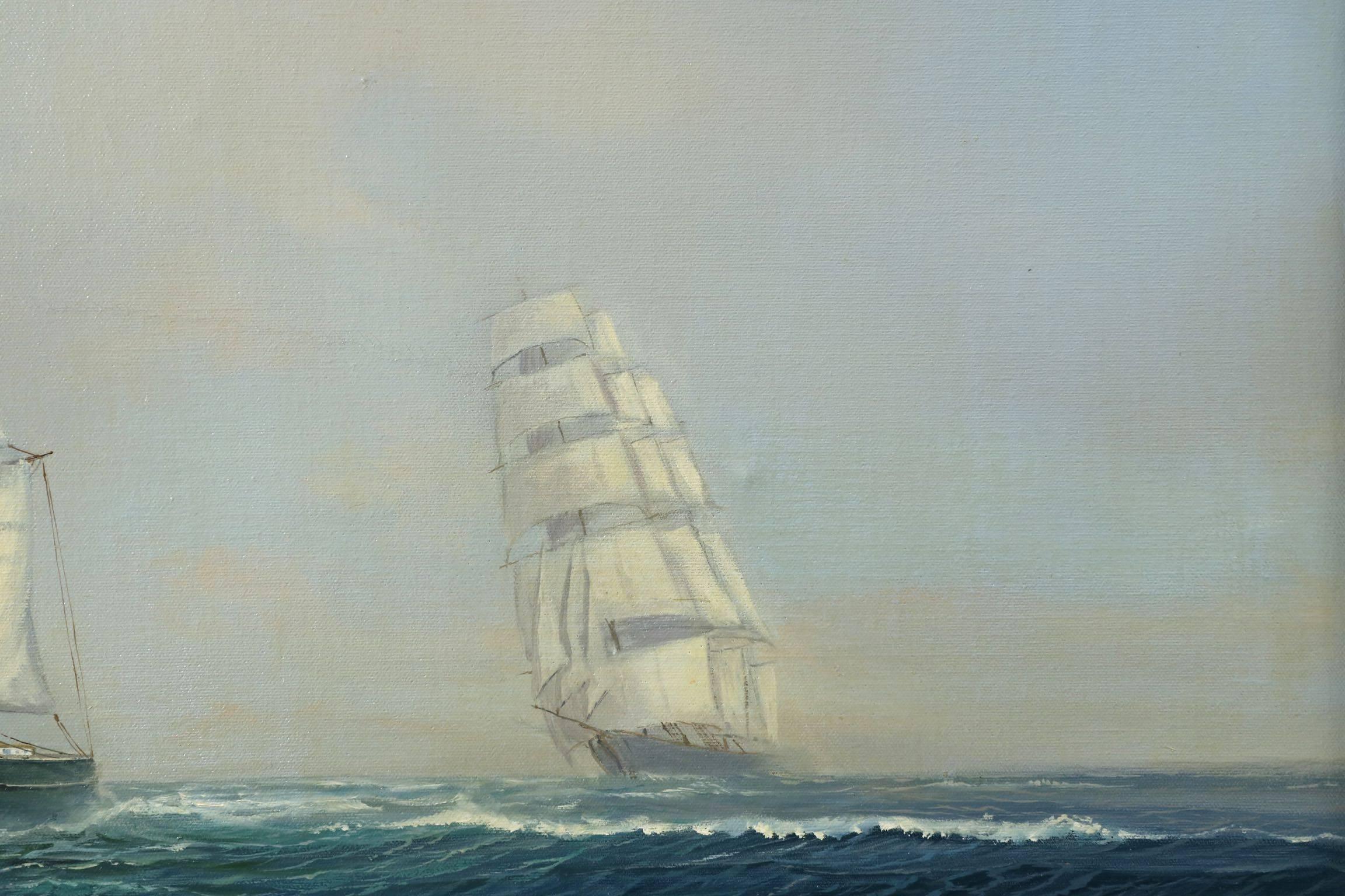 Earl Collins (American, 1925-1992) oil on canvas.
Clipper northern eagle, signed lower right 