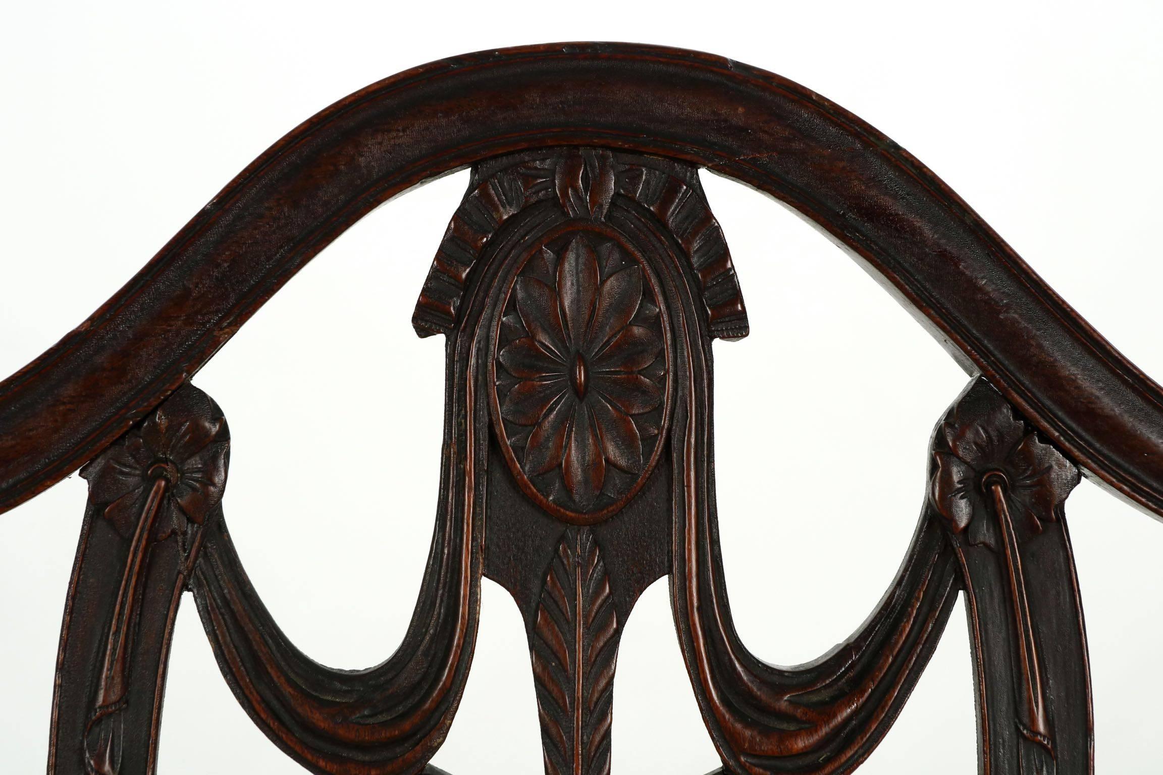 Exceptional American Federal Mahogany Side Chair, New York, circa 1790 In Good Condition In Shippensburg, PA