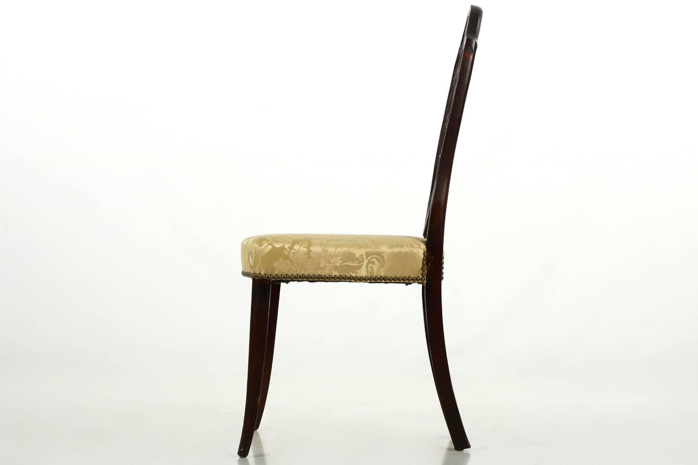 Exceptional American Federal Mahogany Side Chair, New York, circa 1790 4