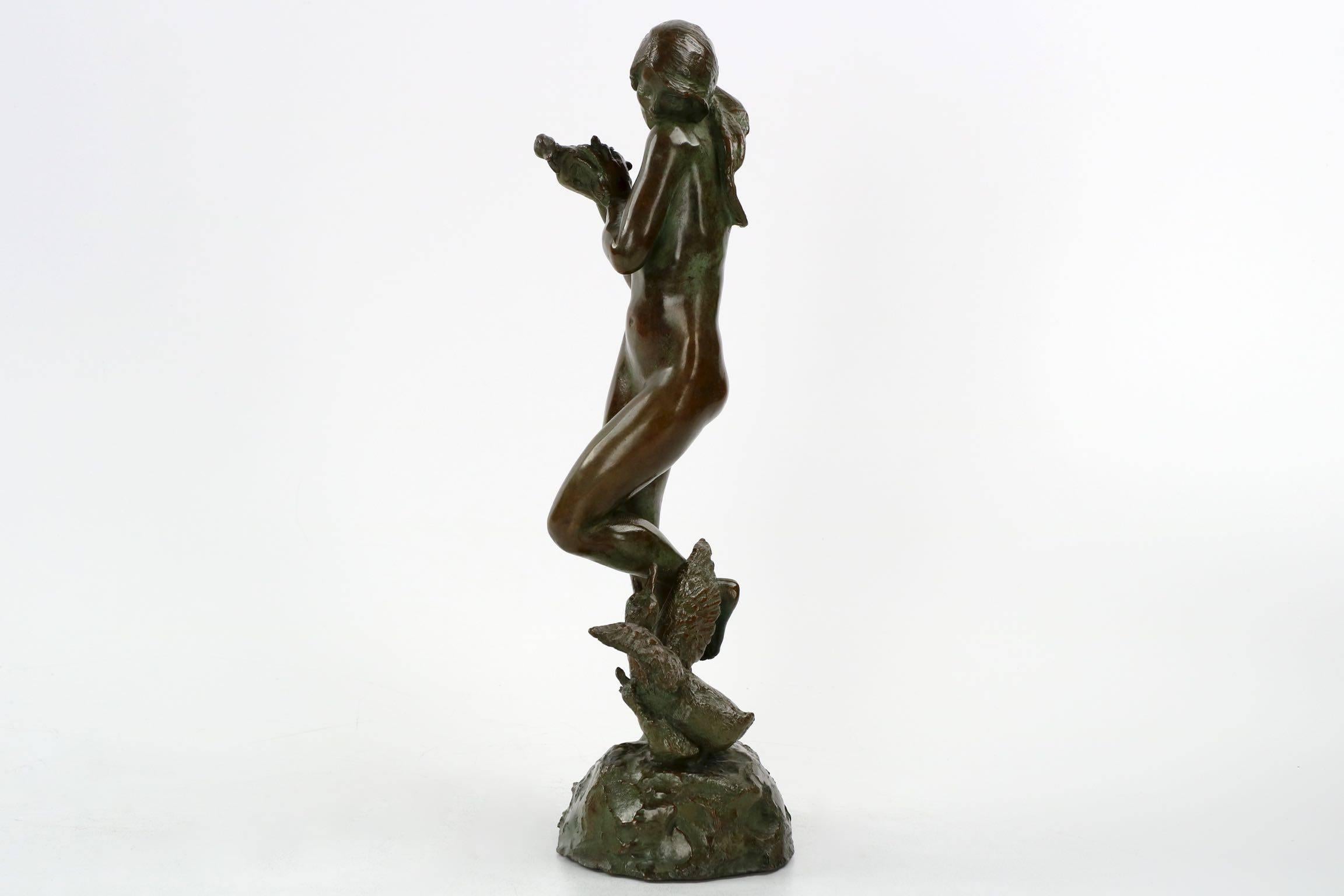 Art Nouveau American Bronze Sculpture 
