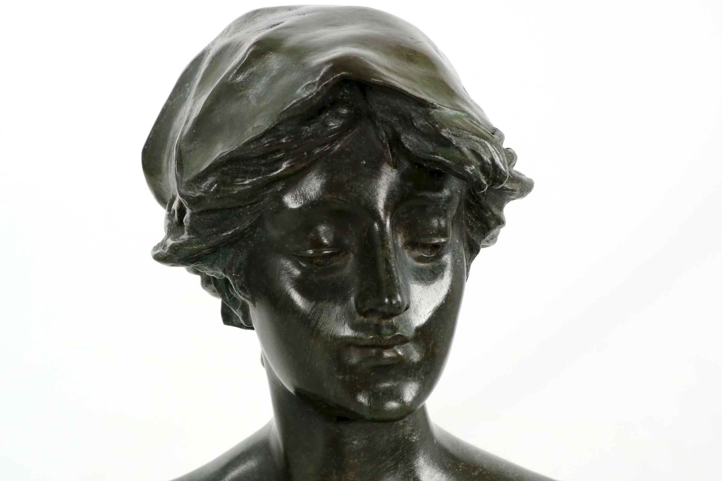 Large Edouard Drouot, French, Bronze Sculpture, 