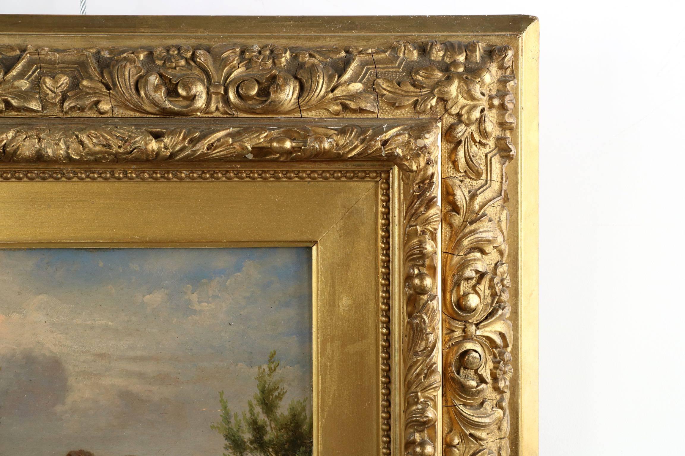 Fine Painting of Sheep at Pasture by Eugene Verboeckhoven, Belgian 4