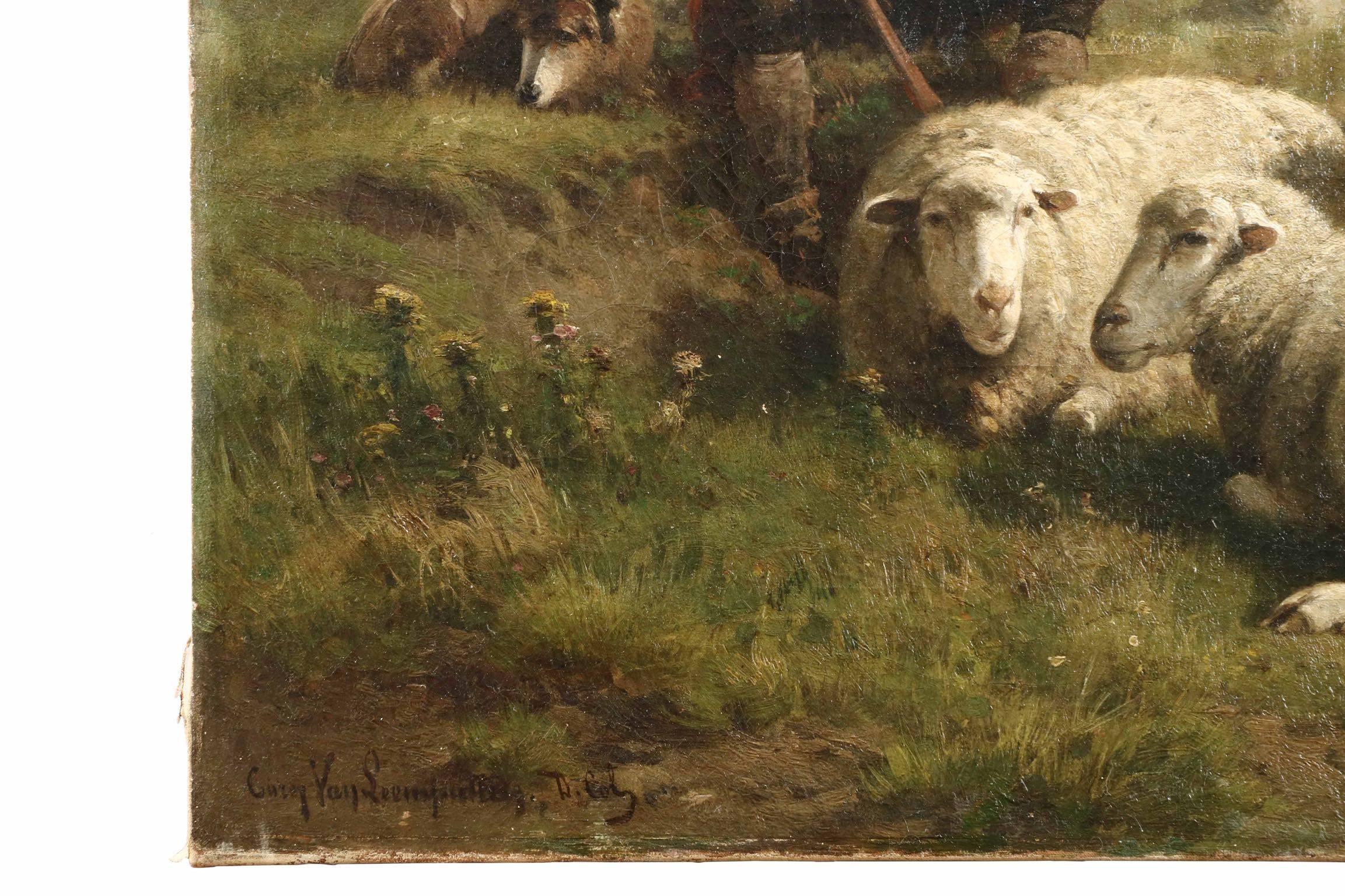 paintings of shepherds and sheep