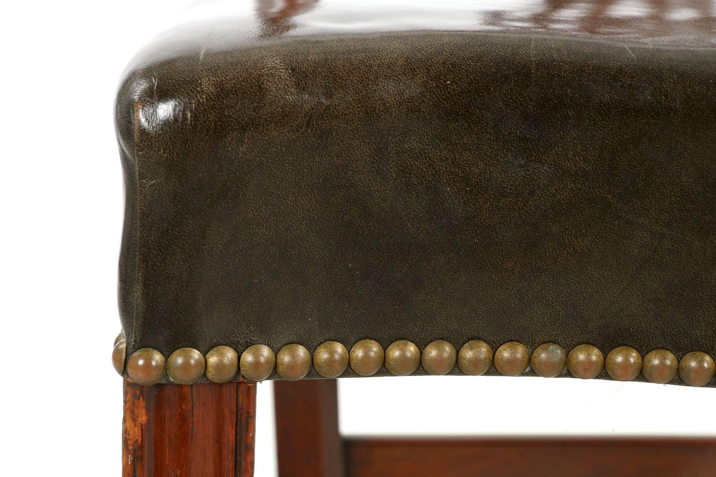 English Georgian Period Antique Mahogany Side Chair, Late 18th Century 4