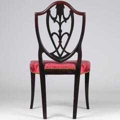 Fine American Federal Period Side Chair on Splayed Legs, New York, circa 1790