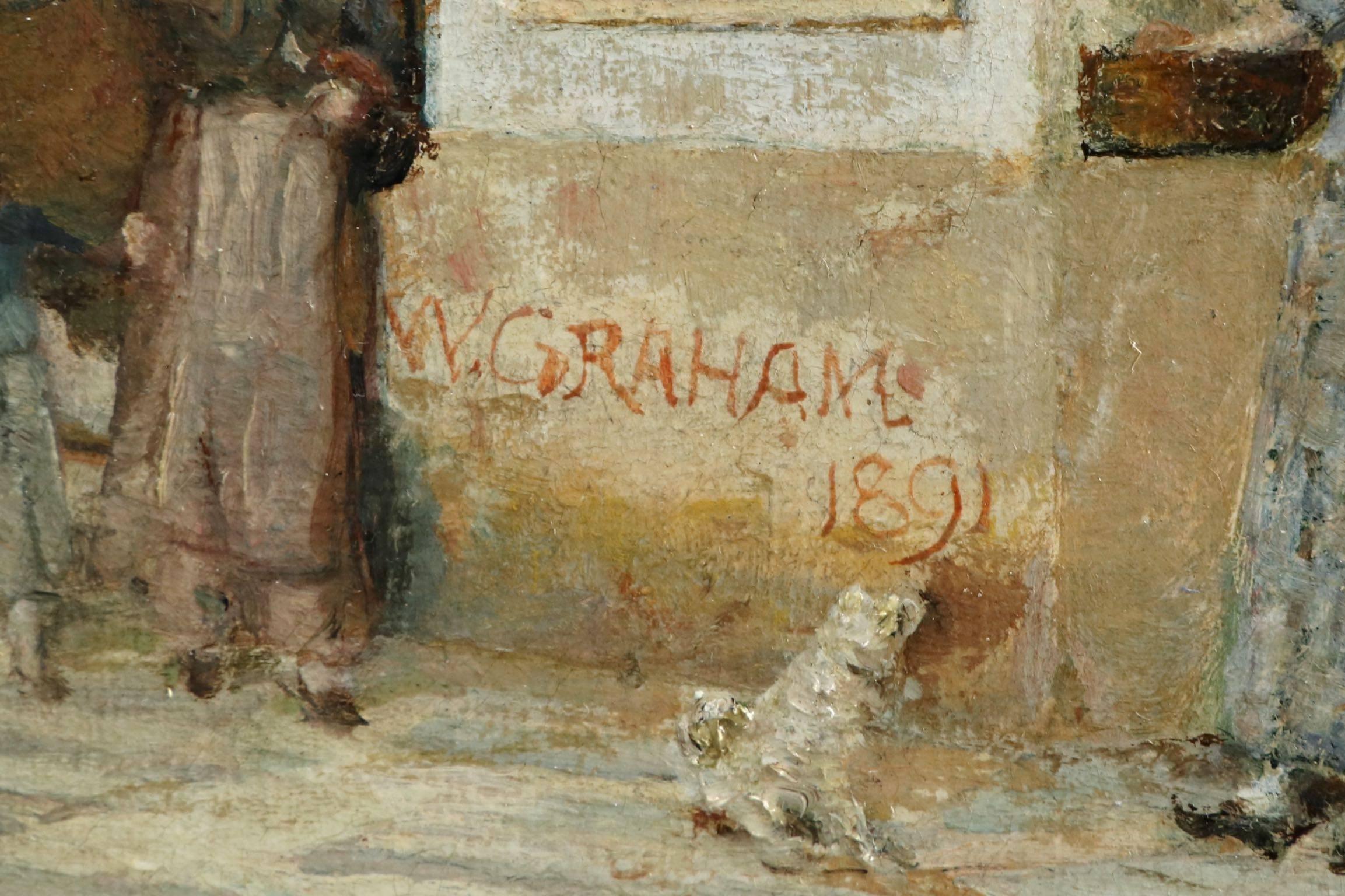 Venetian Street Scene Painting by William Graham American, circa 1891 2