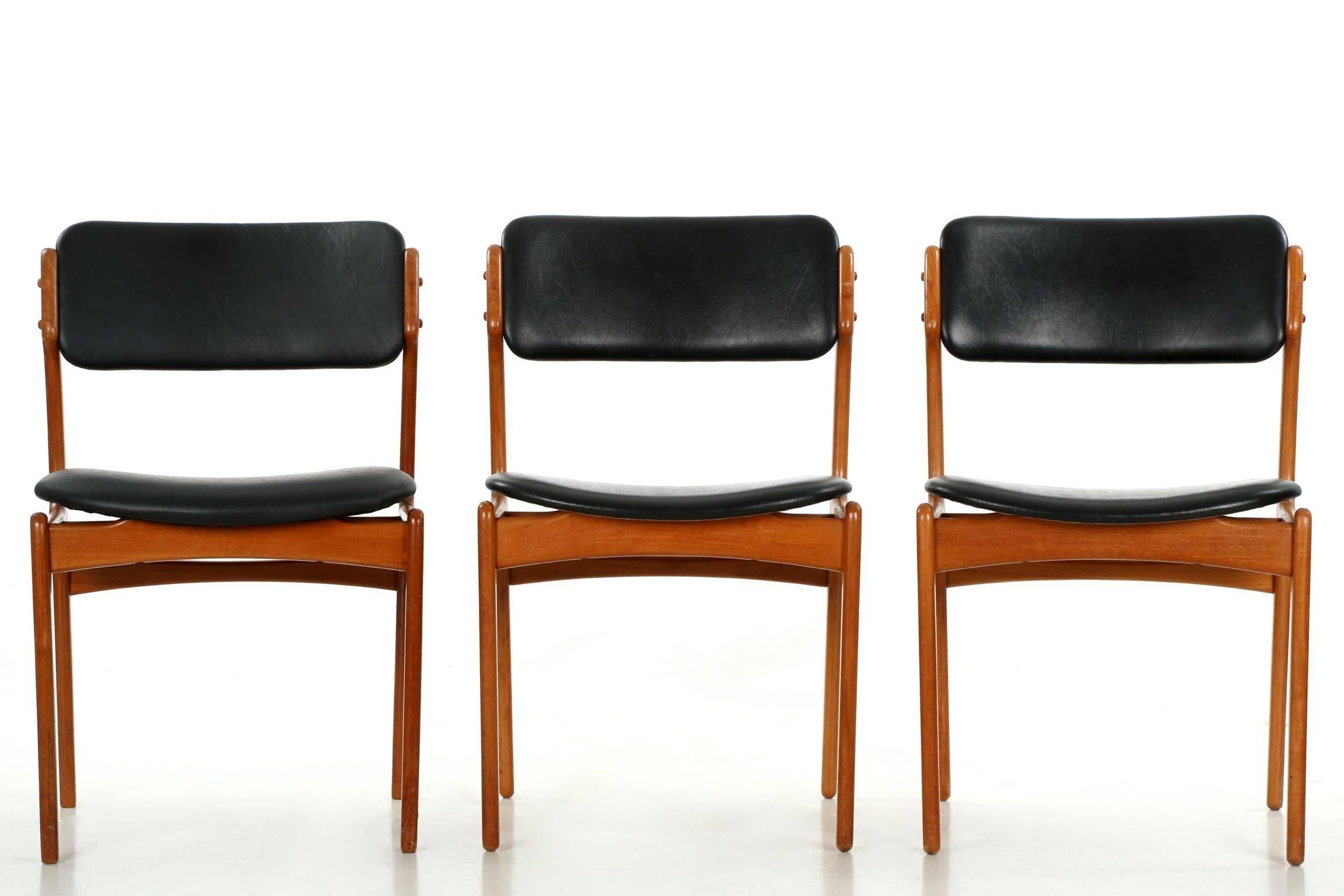Set of Ten Danish Mid-Century Dining Chairs, Model 49 by Erik Buch for OD Mobler 1