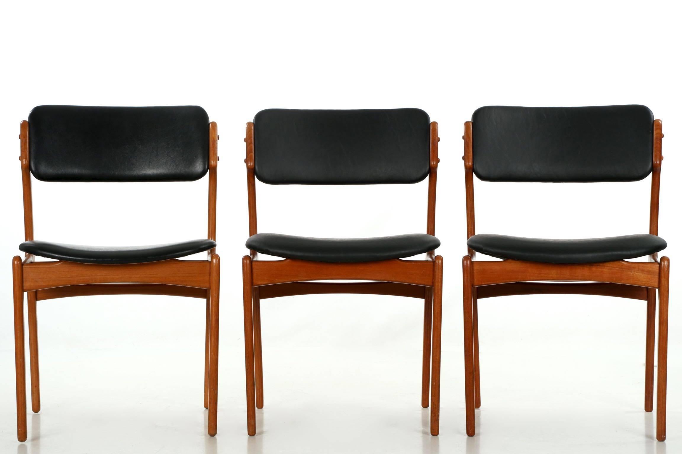 Set of Ten Danish Mid-Century Dining Chairs, Model 49 by Erik Buch for OD Mobler 3