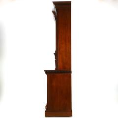 Exceptional Irish Chippendale Walnut Breakfront Bookcase, Strahan & Co.