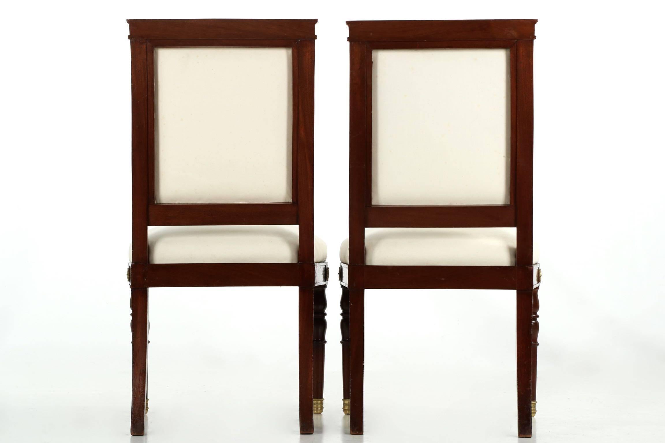 French Excellent Three-Piece Salon Suite in Empire Taste with Two Side Chairs