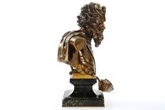 Authentic French Bronze Sculpture of Diogenes After Model by Claudius Marioton