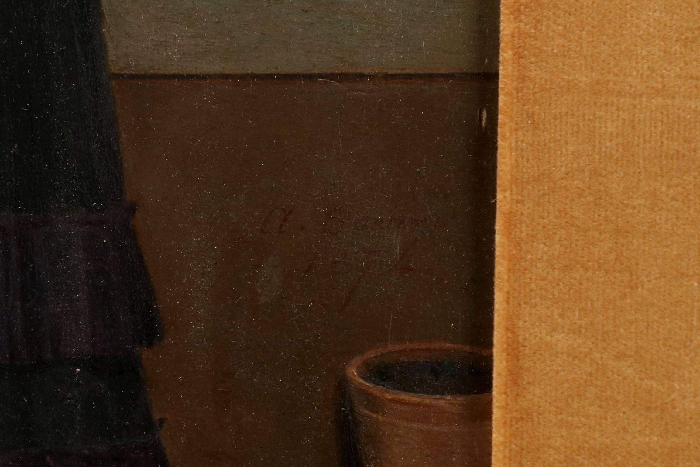 Small Antique Oil Painting of 