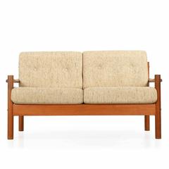 Danish Mid-Century Sculpted Teak Lounge Chair and Sofa by Tarm Stole Møbelfabrik