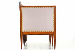 Biedermeier Period Walnut Antique Settee Sofa, 19th Century