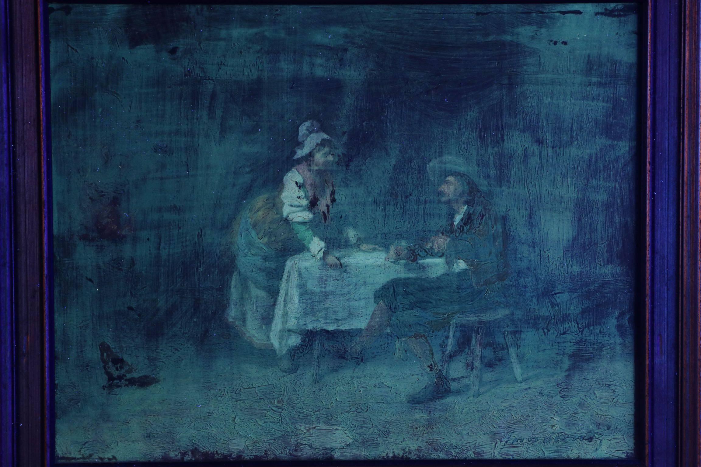 Camillio Innocenti 'Italian, 1871-1961' Antique Interior Tavern Painting, Signed 3