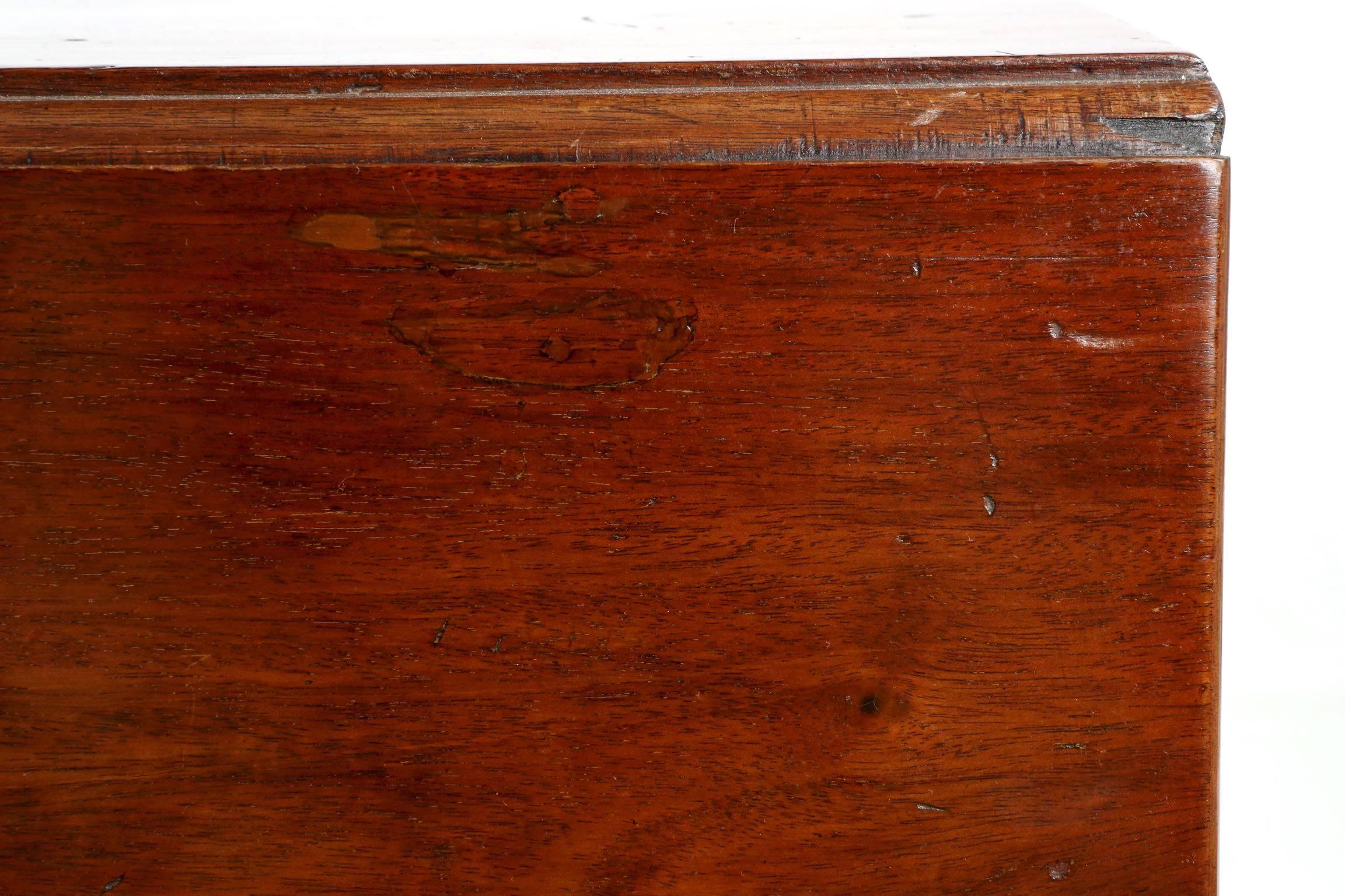 English Georgian Mahogany Ball and Claw Foot Drop-Leaf Dining Table 1