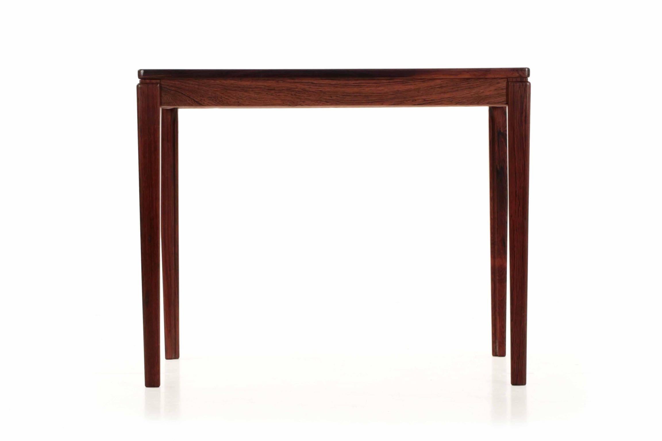 Swedish Mid-Century Modern Rosewood Side Table by Ulferts Møbler, circa 1960s In Good Condition In Shippensburg, PA