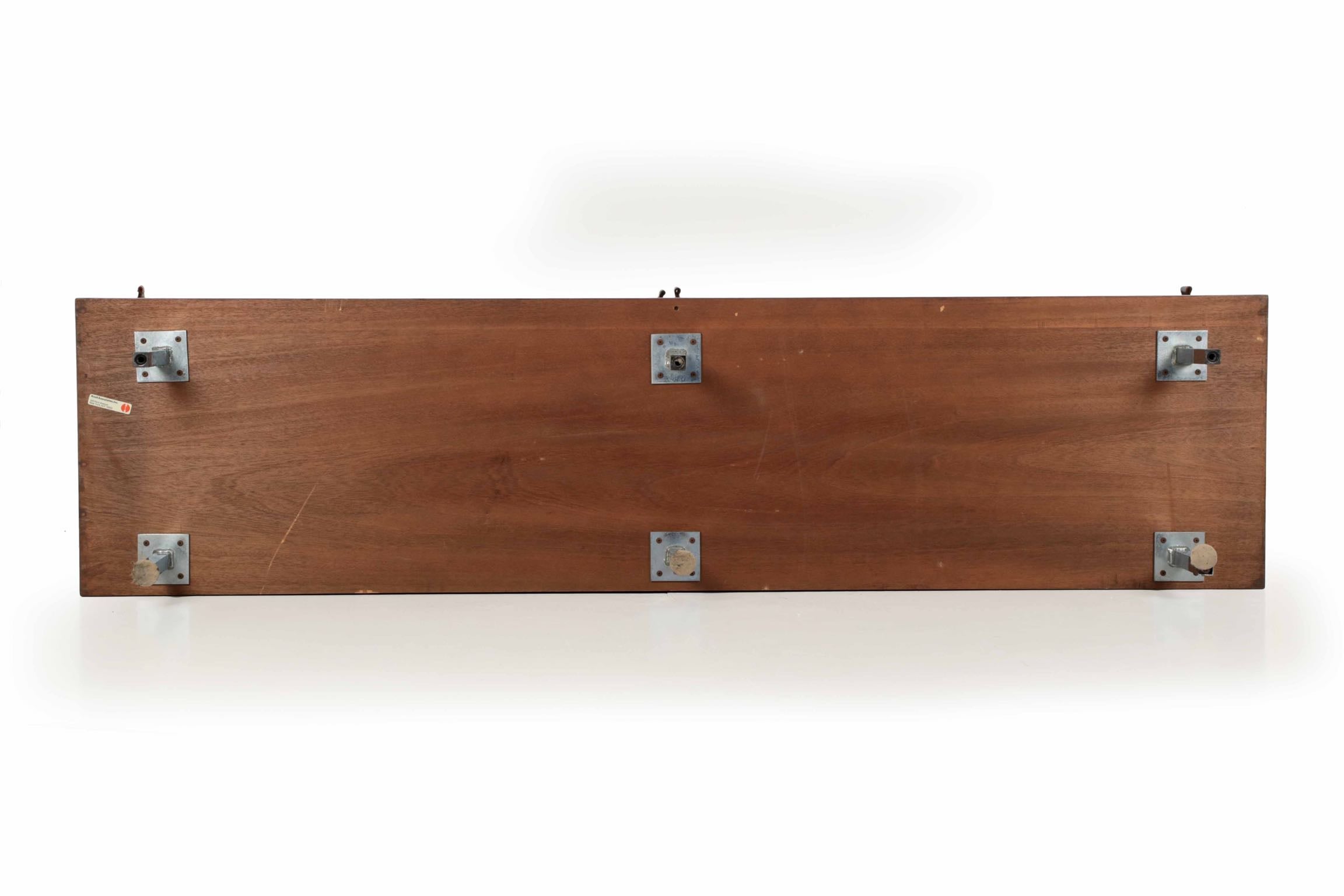Florence Knoll Walnut And White Laminate Credenza Sideboard Cabinet, Circa Florence Knoll Walnut And White Laminate Credenza Sideboard Cabinet, Circa