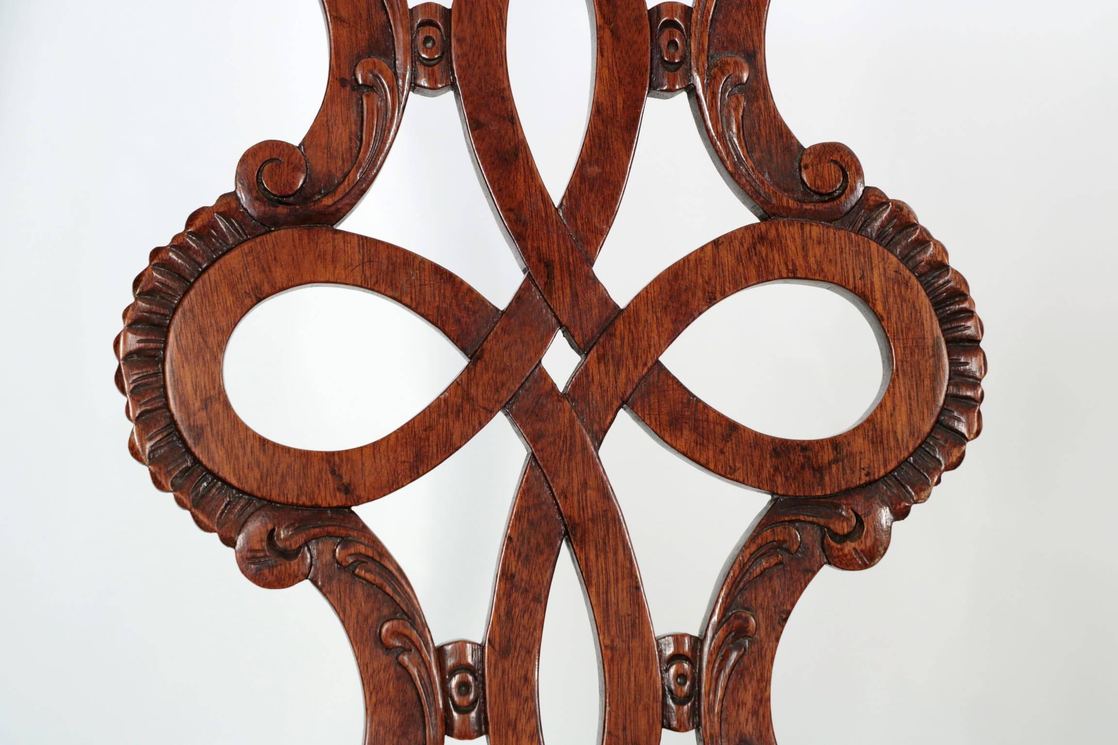 Set of Ten Chippendale Style Carved Mahogany Ball and Claw Dining Chairs In Good Condition In Shippensburg, PA