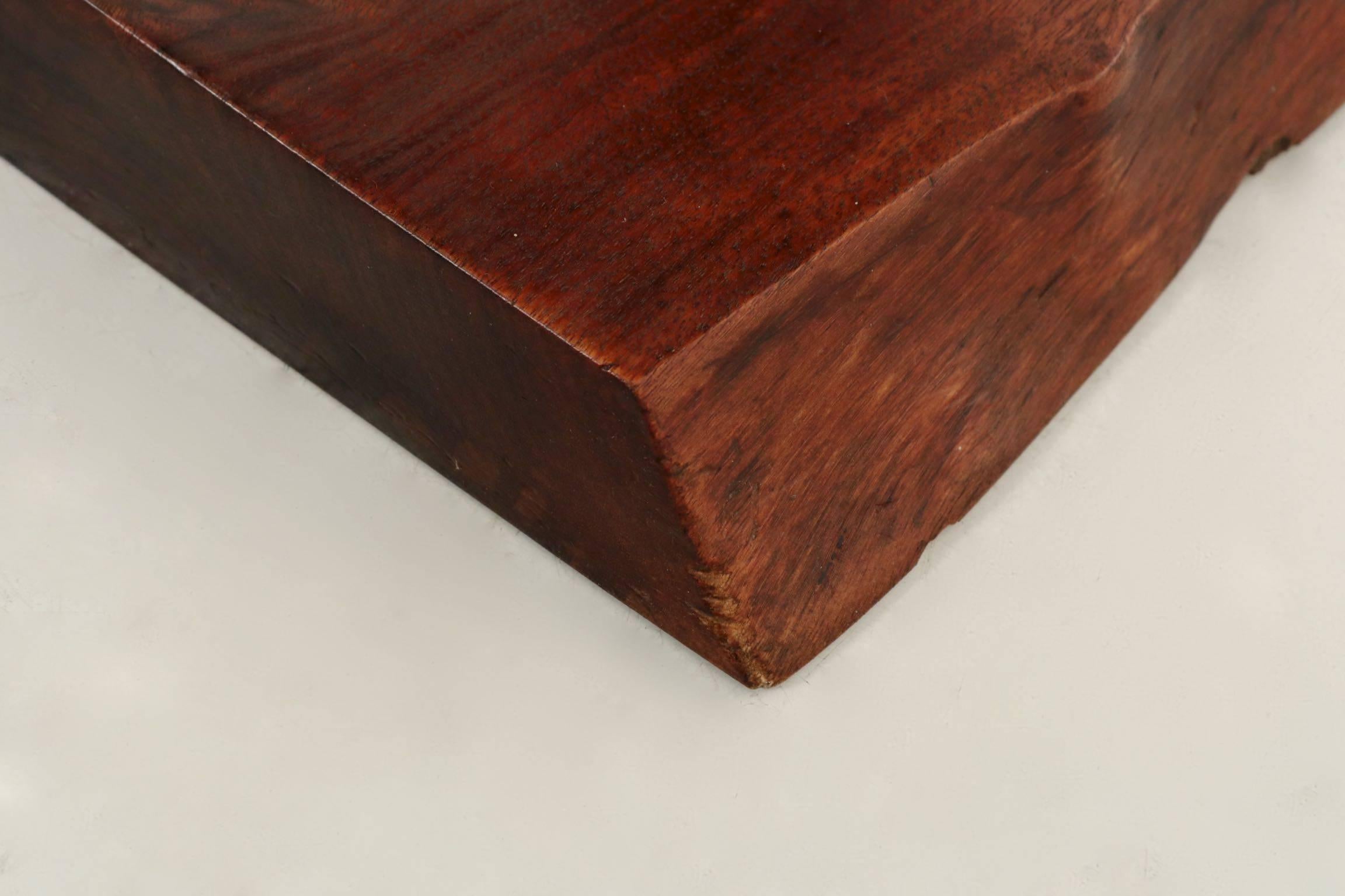 New Hope School Live Edge Walnut Side Table by Alan Rockwell, circa 1970s 1