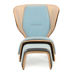 Gender 570 Wingback Leather Armchair by Patricia Urquiola for Cassina circa 2016