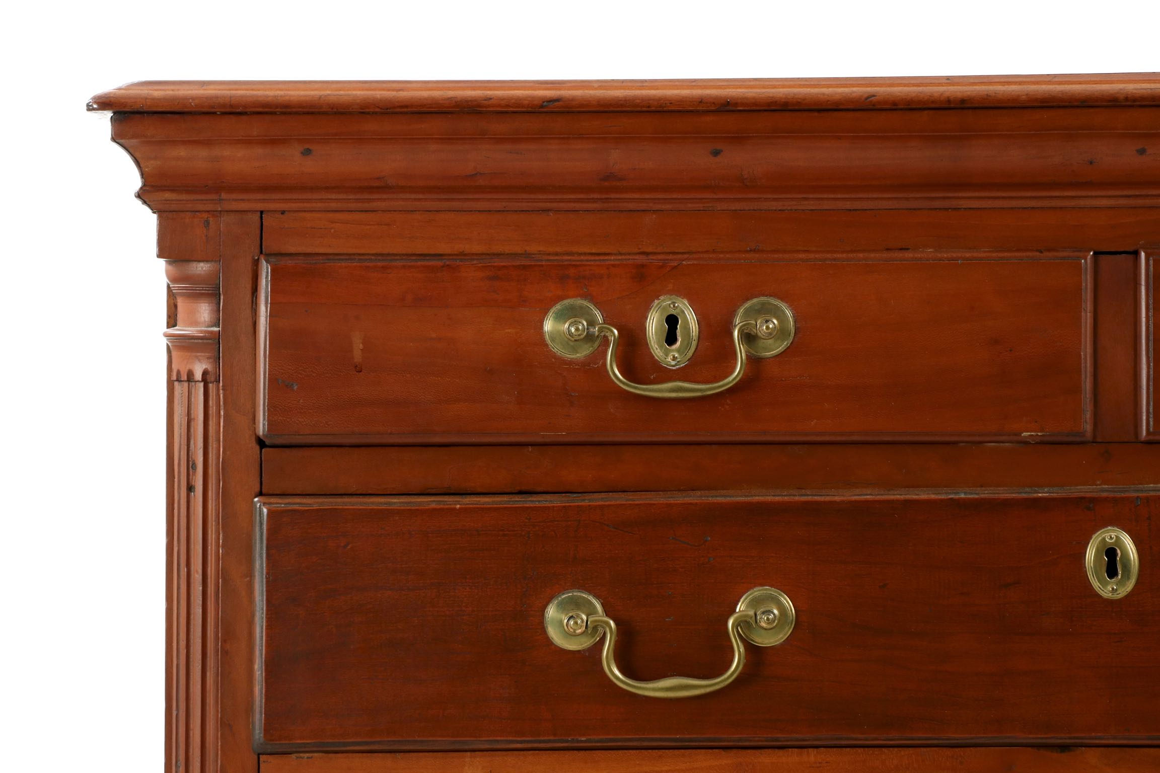 Fine American Chippendale Cherry Chest Of Drawers Pennsylvania