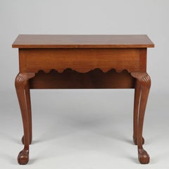 American Chippendale Ball and Claw Antique Console Table, 18th Century