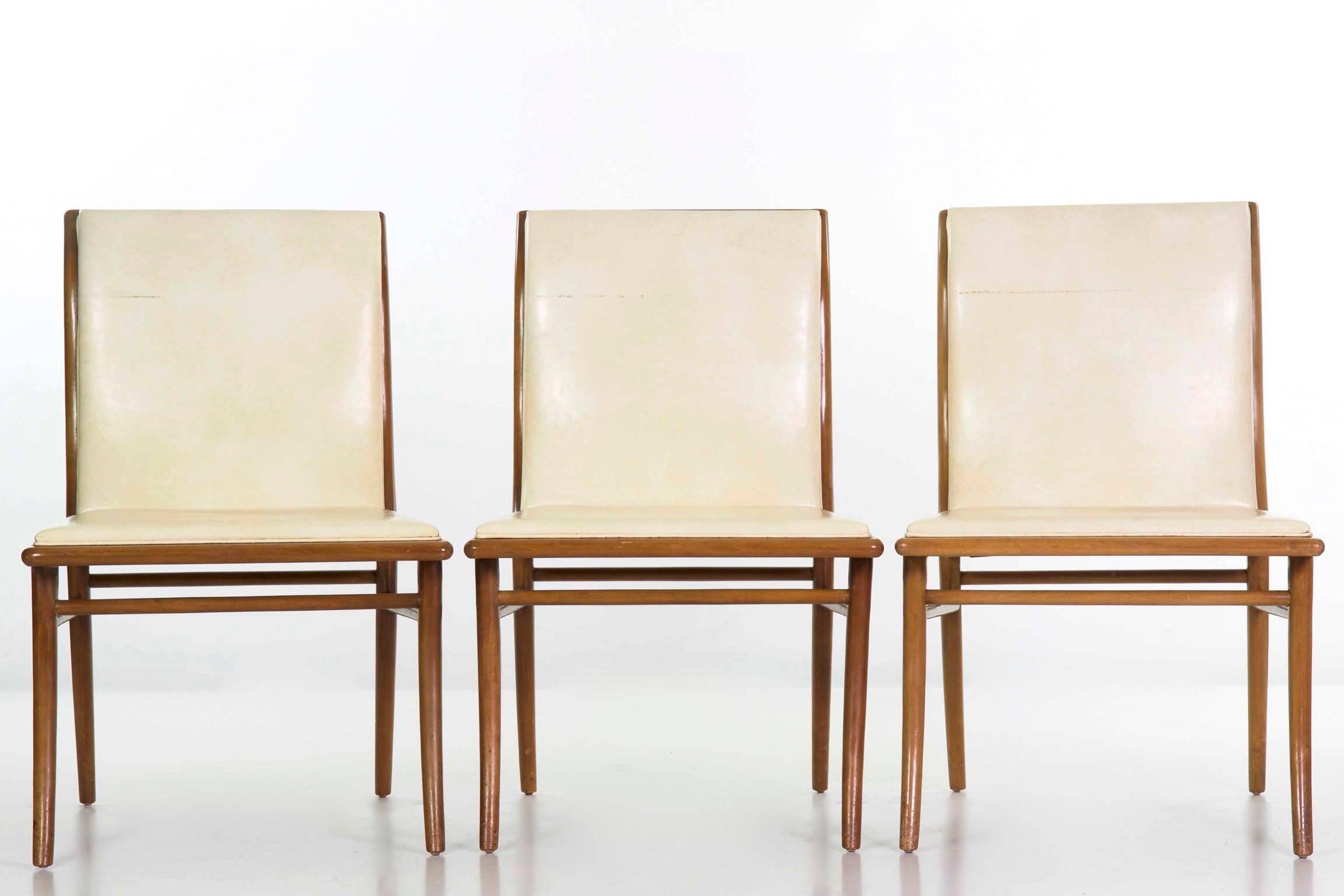 Mid-20th Century Mid-Century Modern Dining Table and Six Chairs by T.H. Robsjohn-Gibbings