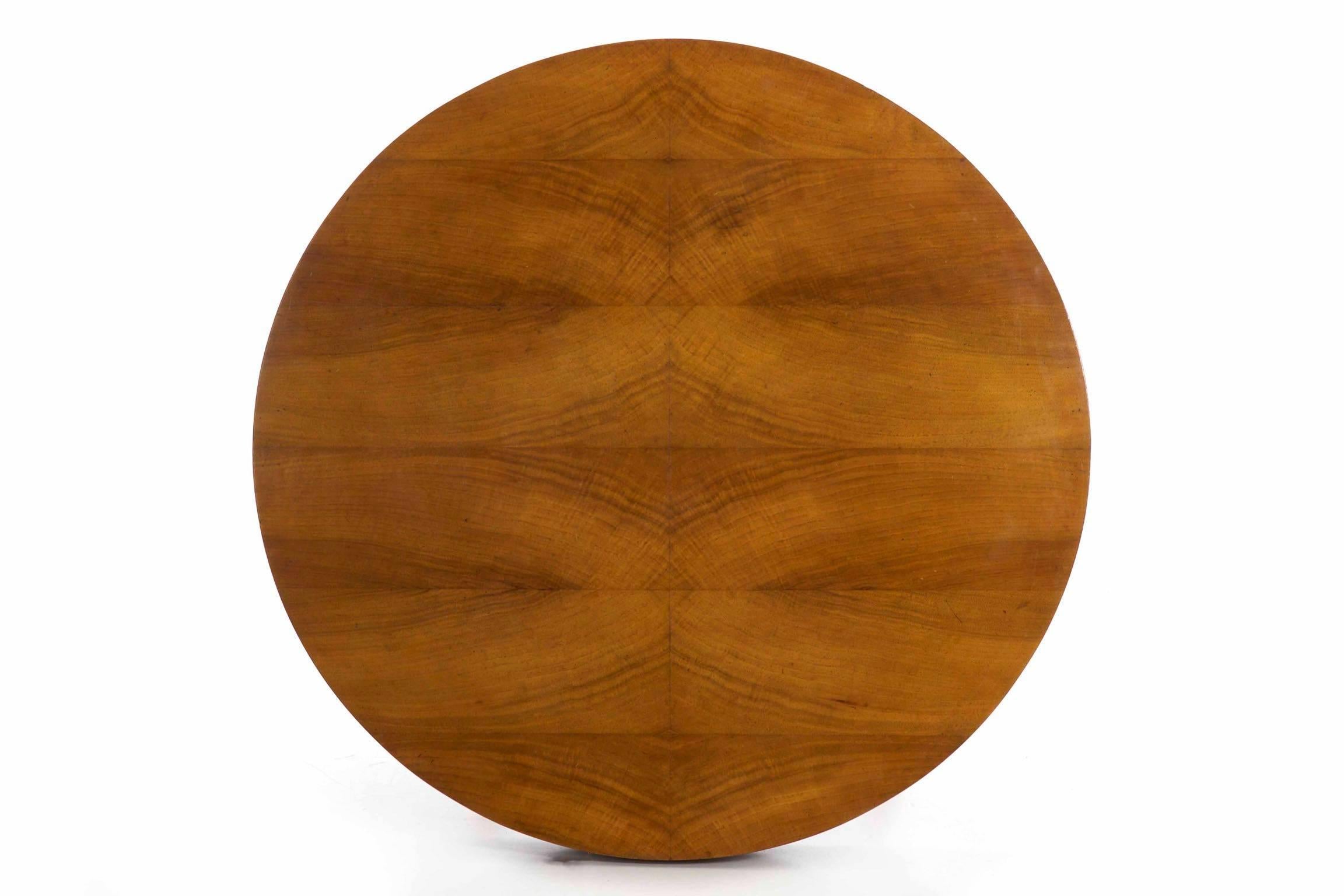 Antique Austrian Biedermeier Round Fruitwood Centre Table, circa 1825 8