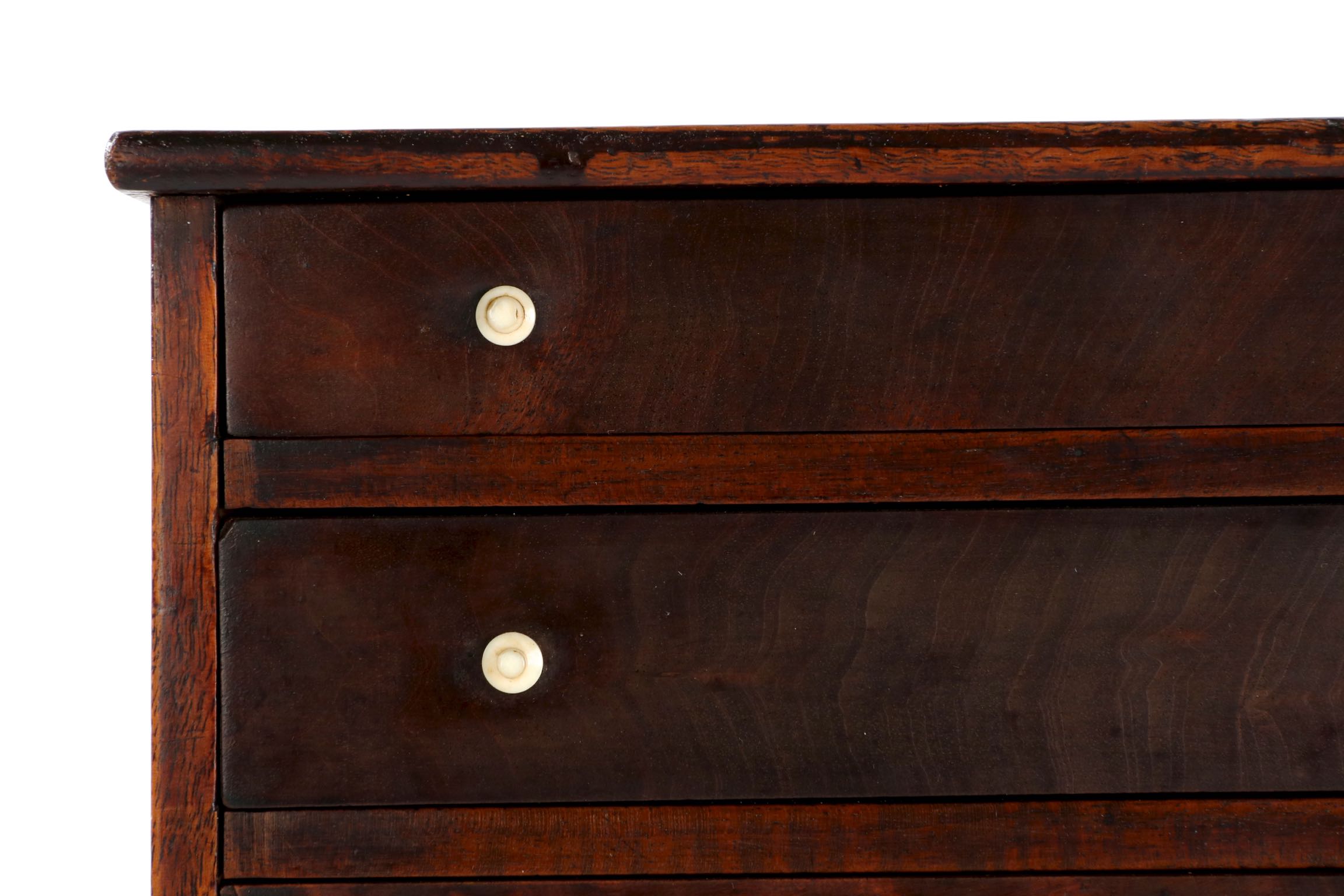Miniature American Federal Inlaid Mahogany Spice Chest Circa 1805