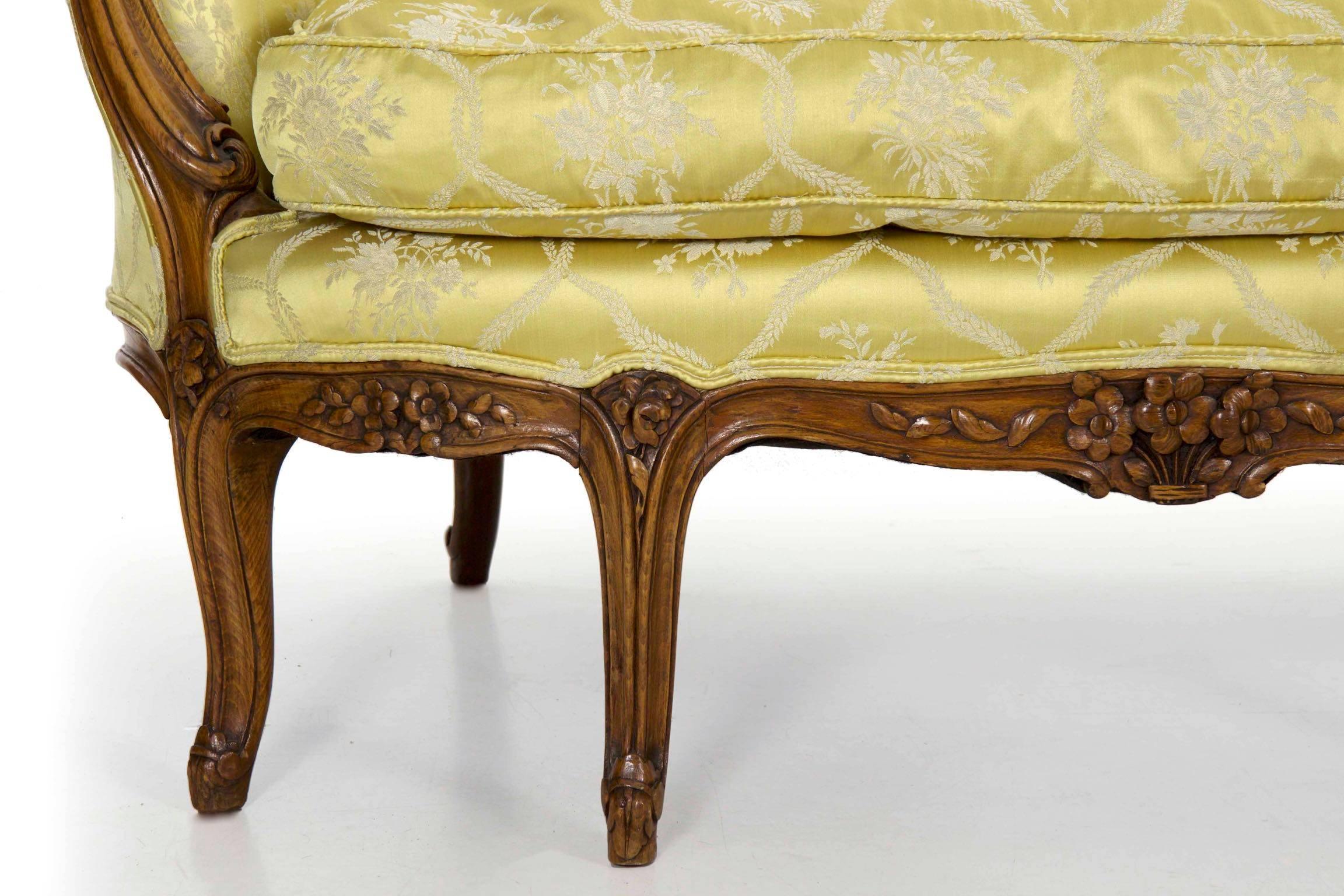 19th Century French Louis XV Style Antique Canapé Sofa Settee 1
