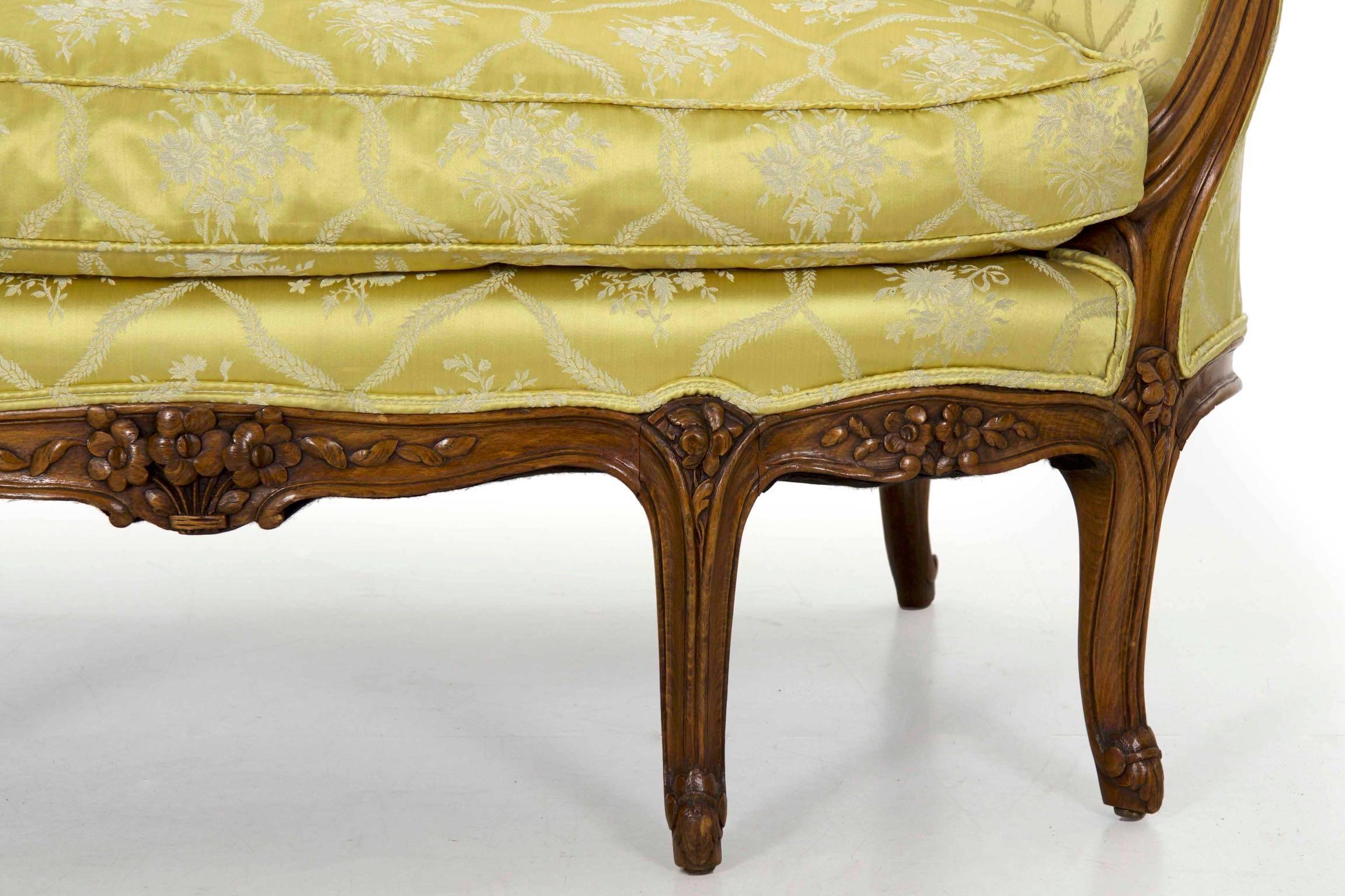 19th Century French Louis XV Style Antique Canapé Sofa Settee 2