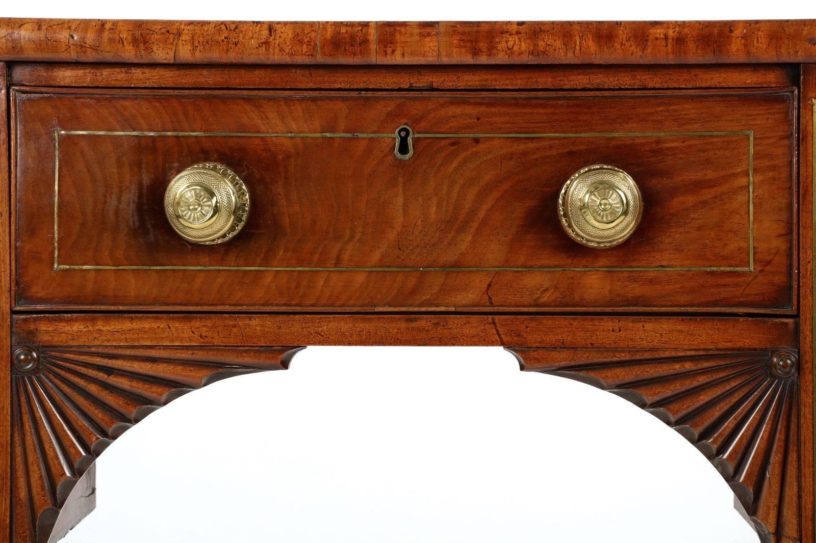 Petite English Regency Mahogany Antique Sideboard, circa 1825 2