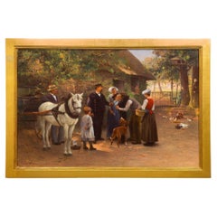 “Young Naval Conscript” by Julien Le Blant, French Oil Painting ca. 1888