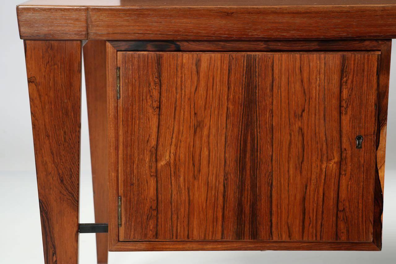 Danish Mid-Century Modern Teakwood Partners Desk 2