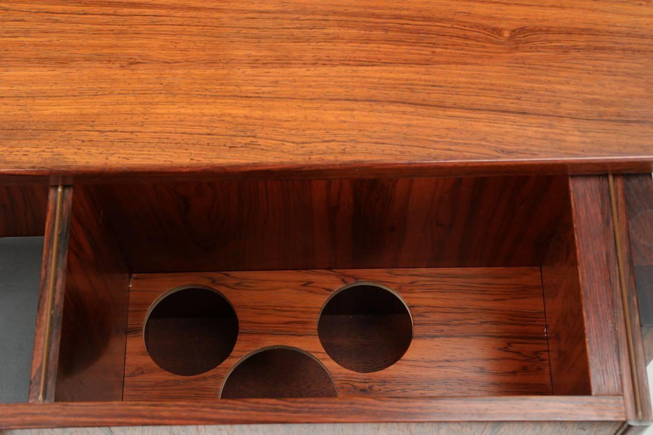 Danish Mid-Century Modern Rosewood Executive Desk with Hidden Compartment 4