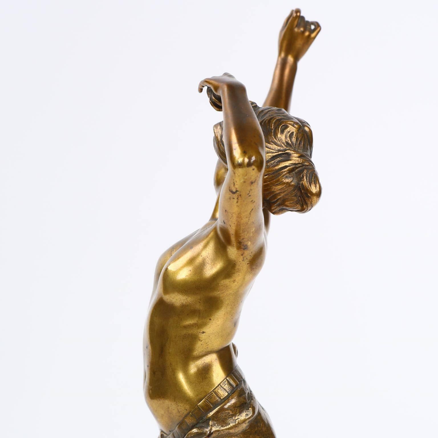 Franz Peleschka Art Deco Bronze Sculpture of Dancer, circa 1915 4