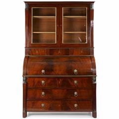 Empire Mahogany Secretary Desk by Jean-Joseph Chapuis in Egyptian Taste