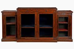 Holland & Sons English Regency Breakfront Console Cabinet, 19th Century