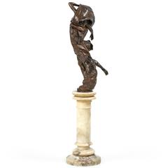 Eugéne Marioton Bronze Group Sculpture of "La Danse"