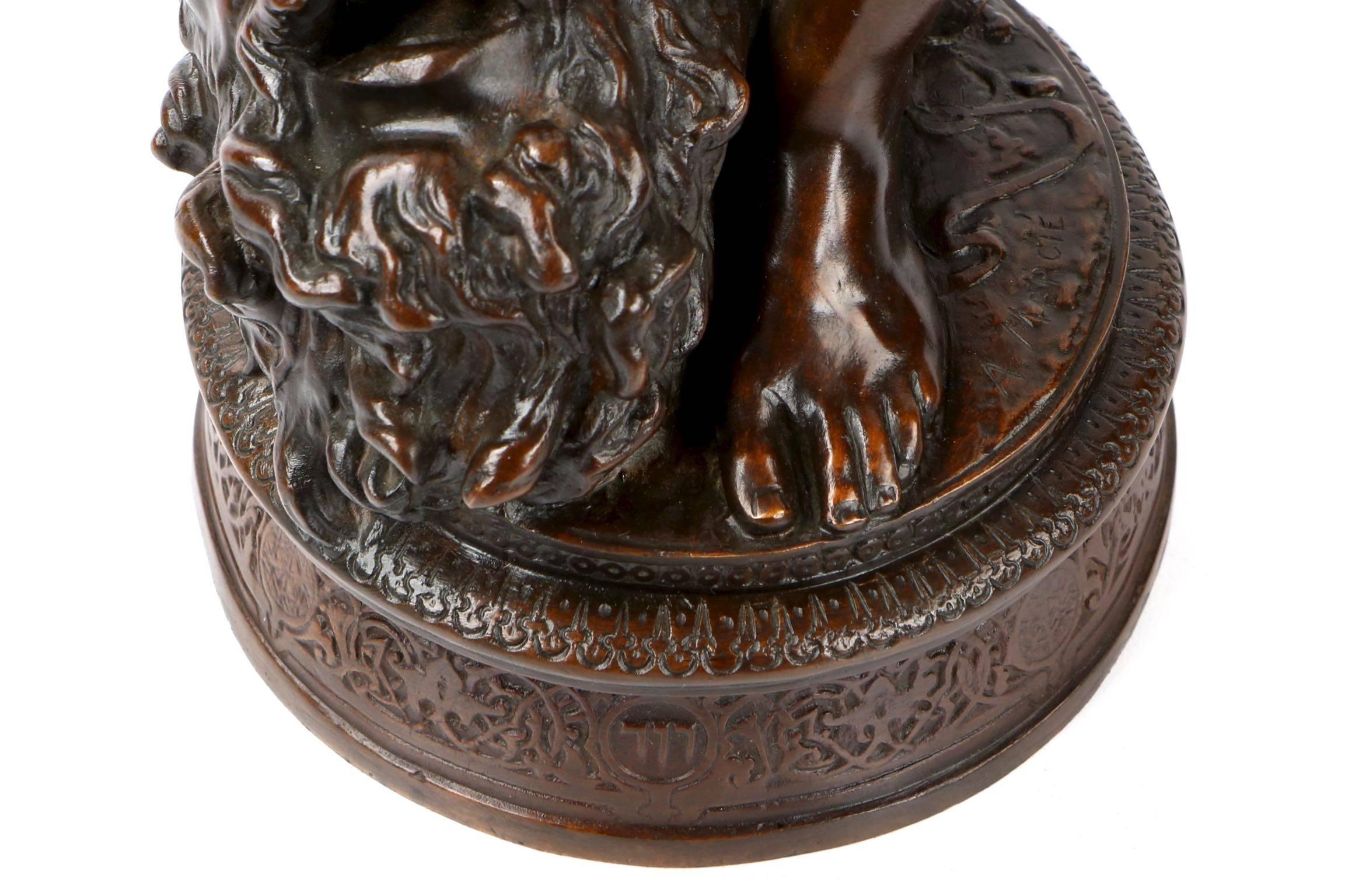 Antonin Mercie French Bronze Sculpture of David Vainqueur, Barbedienne 2