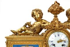 Exceptional French Gilt Bronze Mantel Clock, Henri Picard, circa 1880