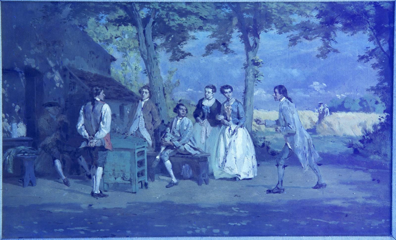 19th Century French Antique Painting of 
