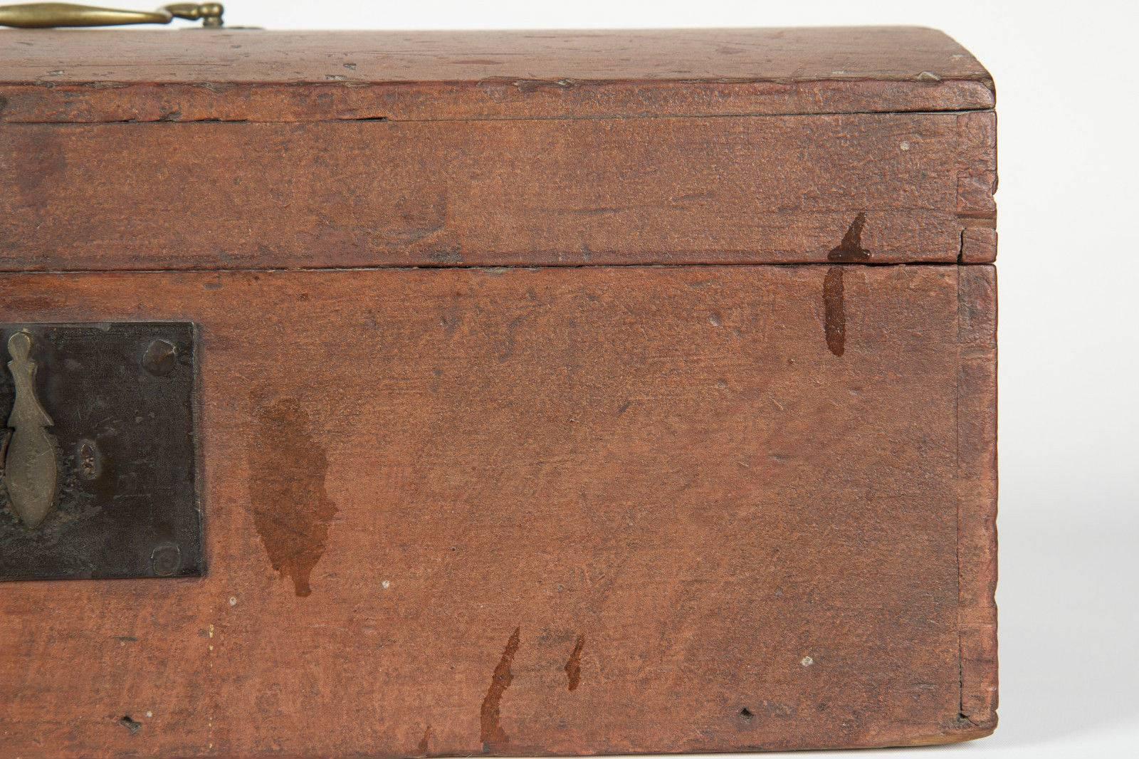 19th Century Americana Folk Art Dovetailed Document Box, circa 1830-1850 1