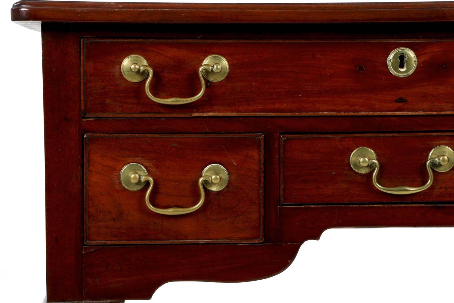English Mahogany Antique Lowboy Chest of Drawers, 18th Century