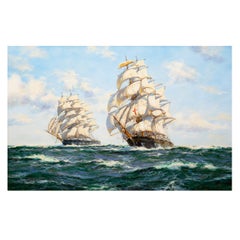 Pinturas marinas de barcos clíperes americanos por Henry Scott