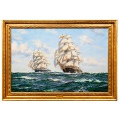 Pinturas marinas de barcos clíperes americanos por Henry Scott