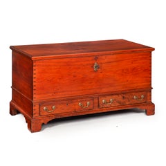 18th Century American Chippendale Walnut Blanket Chest circa 1780s